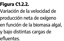 Figura C1.2.2. Variaci n de la velocidad de producci n neta de ox geno en funci n de la biomasa algal, y bajo distint...