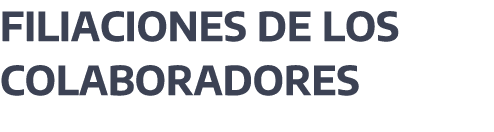 FILIACIONES DE LOS COLABORADORES