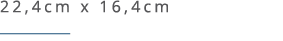 22,4cm x 16,4cm ￼ 
